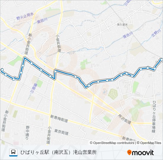 ひばり８１ Bus Line Map