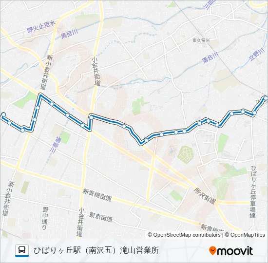 ひばり８１ Bus Line Map