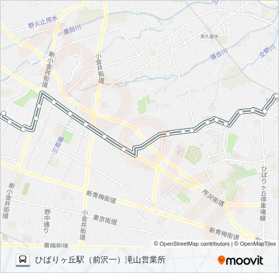 ひばり８２ Bus Line Map