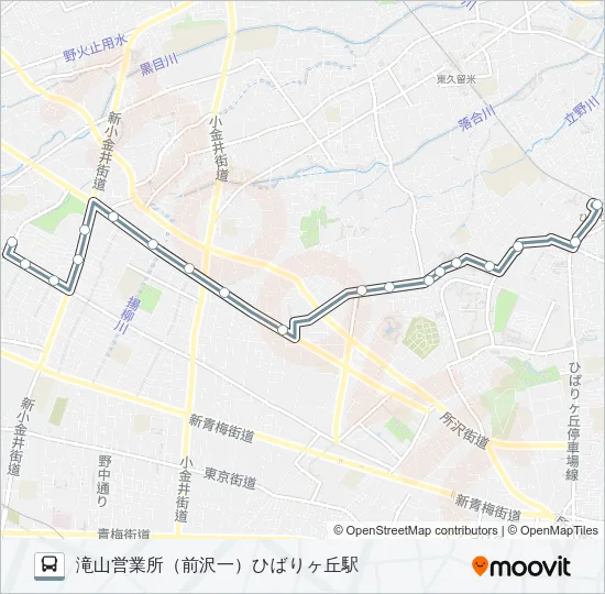 ひばり８２ Bus Line Map