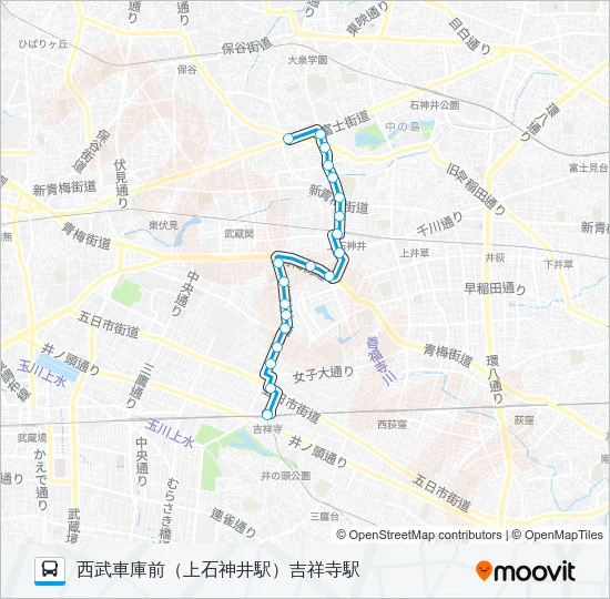 吉６０－１ Bus Line Map