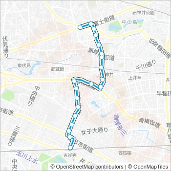 吉６０－１ Bus Line Map