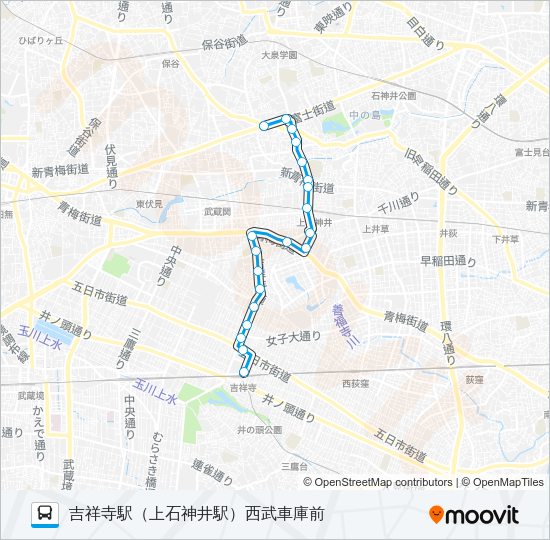 吉６０－１ Bus Line Map