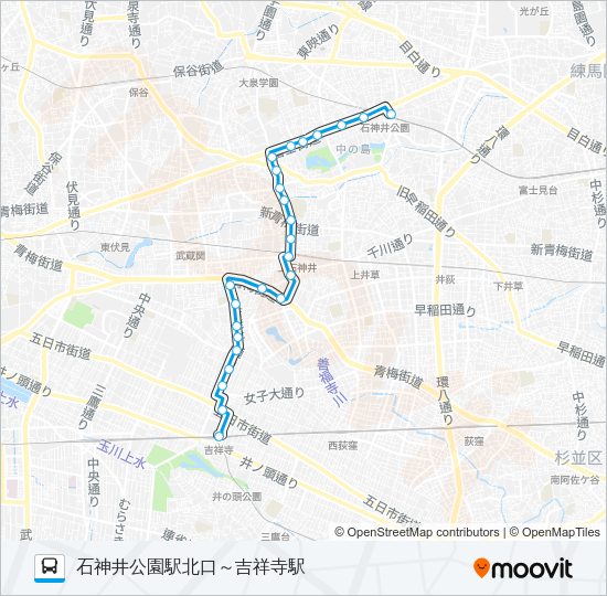 吉６０－３ Bus Line Map
