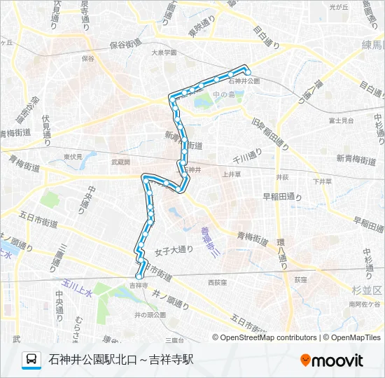 吉６０－３ Bus Line Map