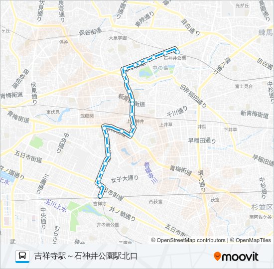 吉６０－３ Bus Line Map