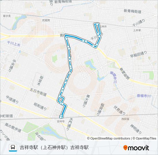 吉６０－４ Bus Line Map