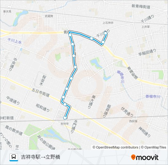 吉６０－５ Bus Line Map