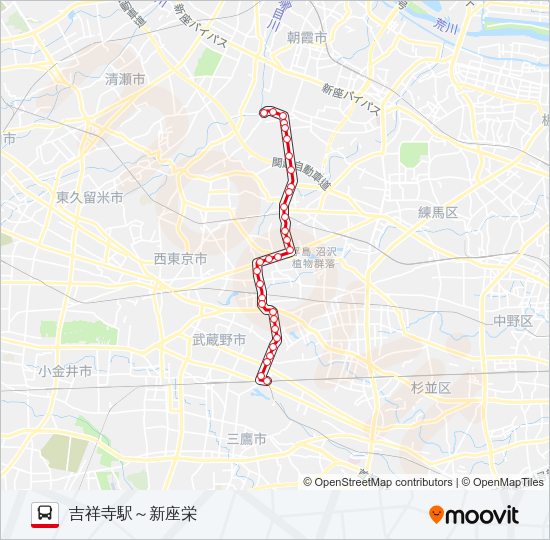 吉６１－１ Bus Line Map