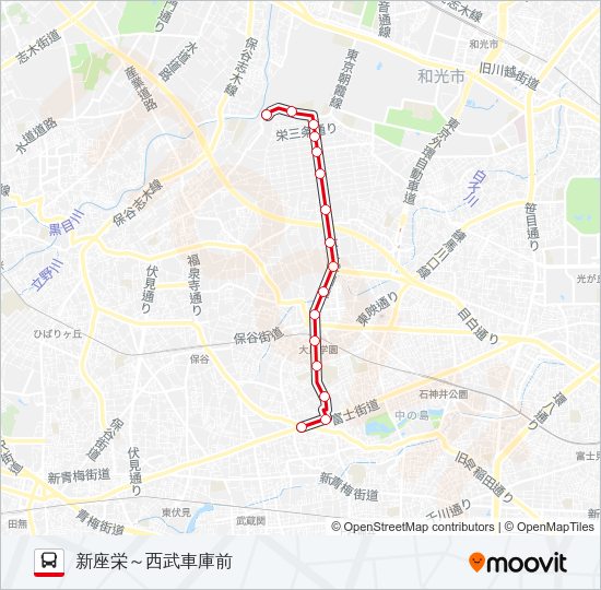 吉６１－３ Bus Line Map