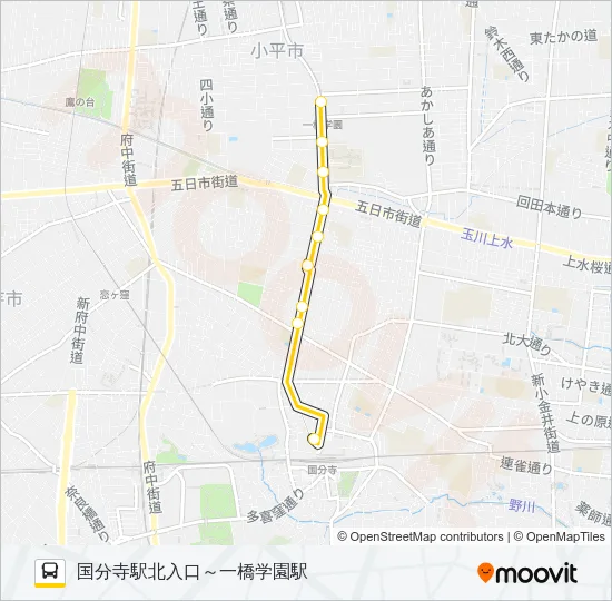 寺６２－１ バスの路線図