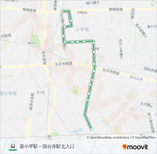 寺６４－１ Bus Line Map