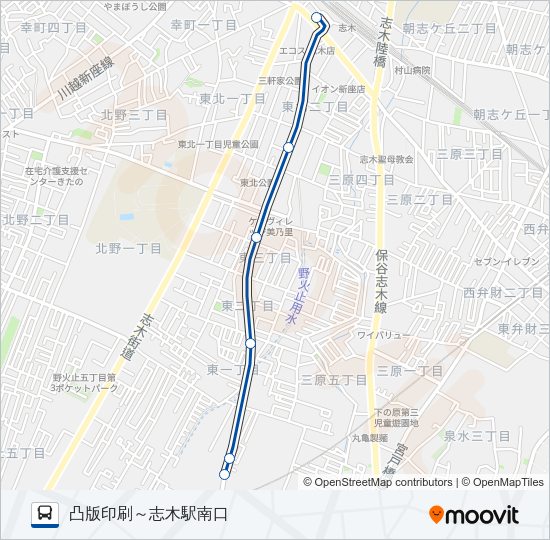 志０９－２ Bus Line Map