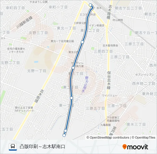 志０９－２ バスの路線図