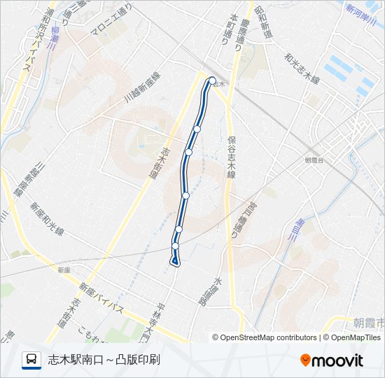 志０９－２ Bus Line Map