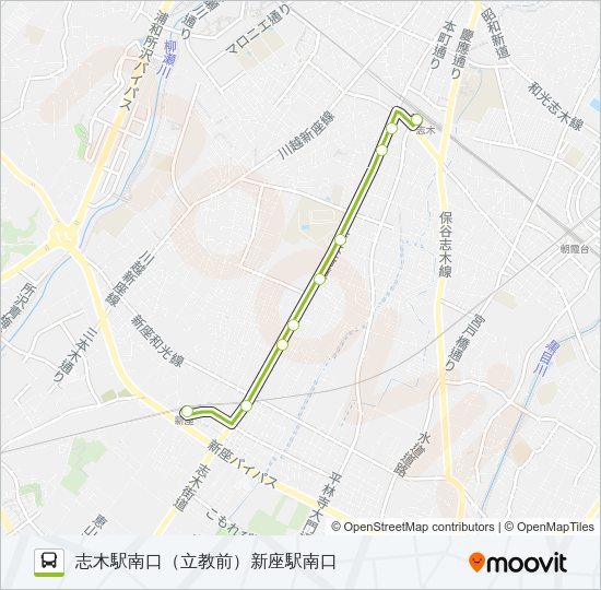志３３‐１ Bus Line Map