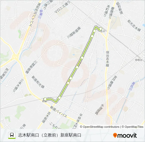 志３３‐１ バスの路線図