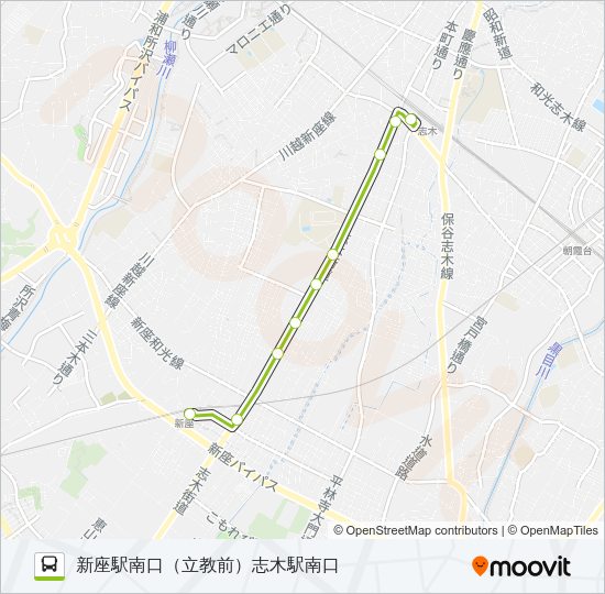 志３３‐１ Bus Line Map