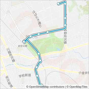 所２０－１ Bus Line Map