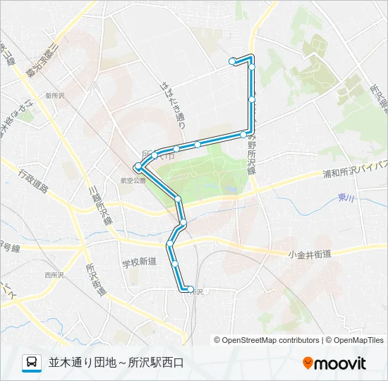 所２０－１ バスの路線図