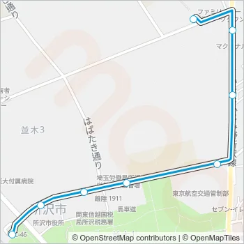 所２０－３ Bus Line Map