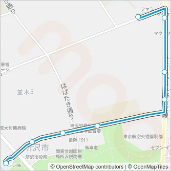 所２０－３ Bus Line Map