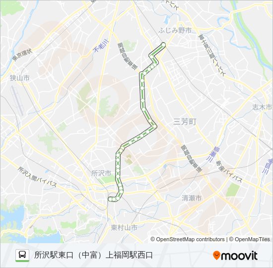 所５８－１ Bus Line Map