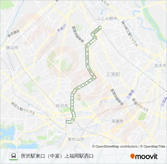 所５８－１ バスの路線図