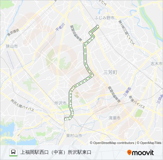 所５８－１ Bus Line Map