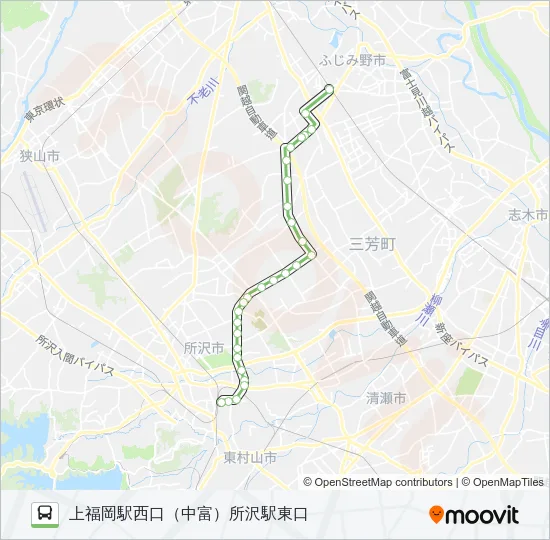 所５８－１ バスの路線図