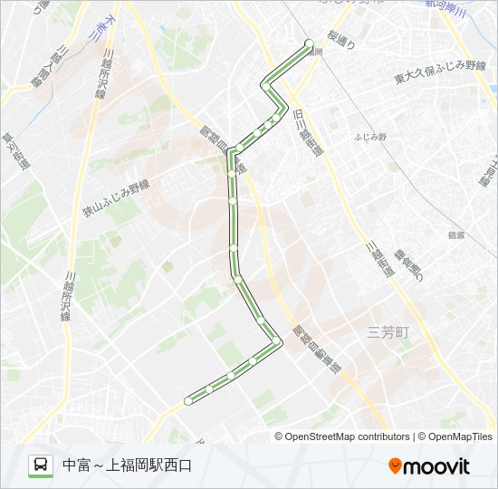 所５８－２ Bus Line Map