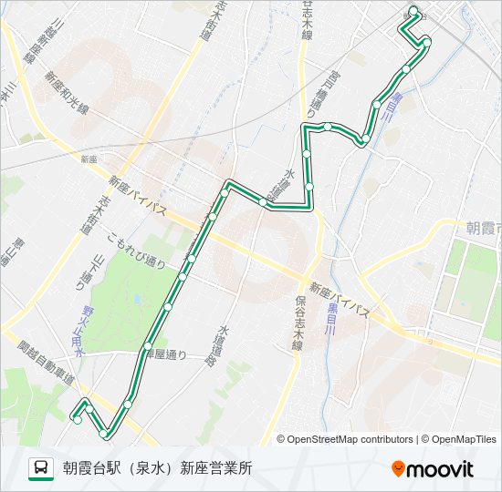 朝２４－１ Bus Line Map