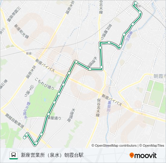 朝２４－１ Bus Line Map