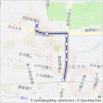 武２０－１ Bus Line Map