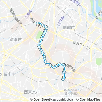 泉３０－１ Bus Line Map