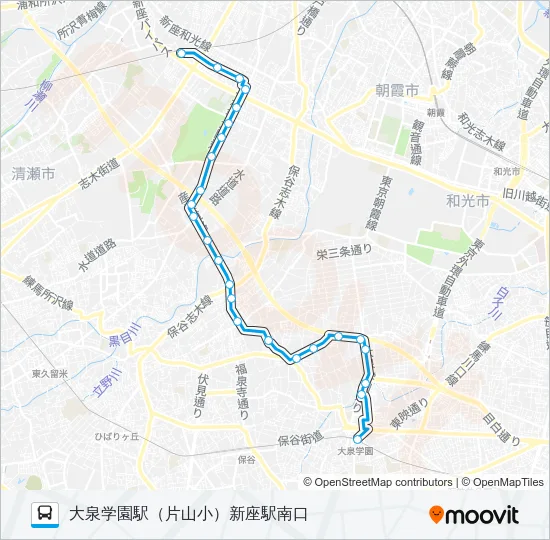 泉３０－１ Bus Line Map