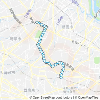 泉３０－１ Bus Line Map