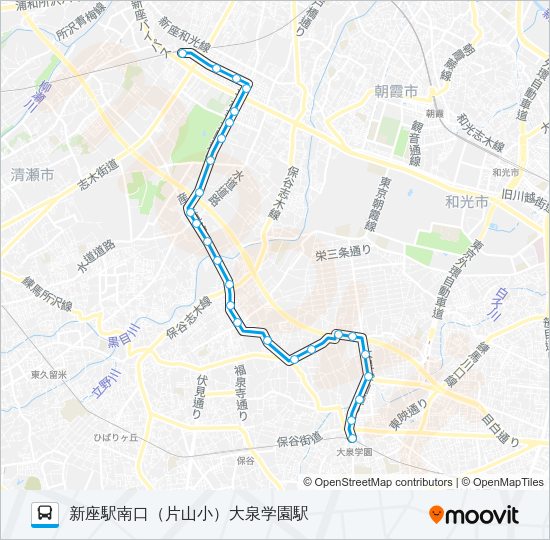 泉３０－１ Bus Line Map