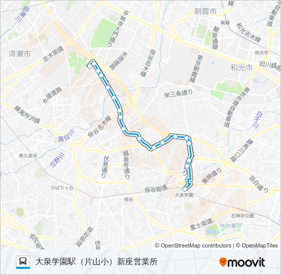 泉３０－２ Bus Line Map