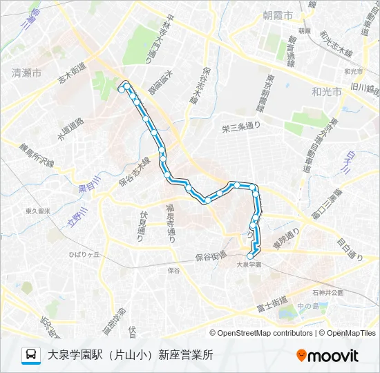 泉３０－２ バスの路線図