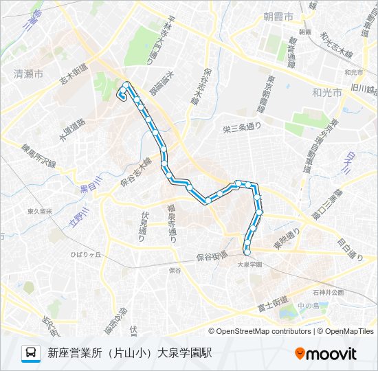 泉３０－２ Bus Line Map