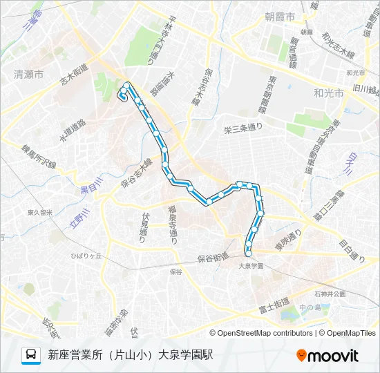 泉３０－２ Bus Line Map