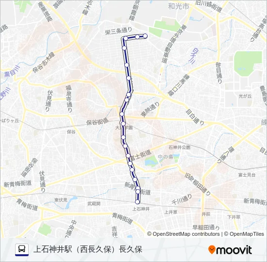 泉３５－１ Bus Line Map