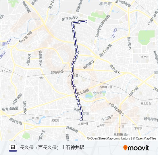 泉３５－１ Bus Line Map