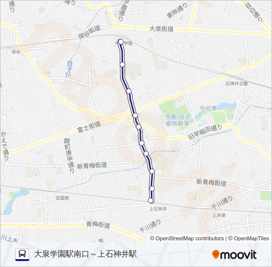 泉３５－２ Bus Line Map