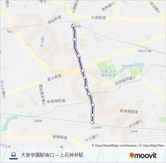 泉３５－２ バスの路線図
