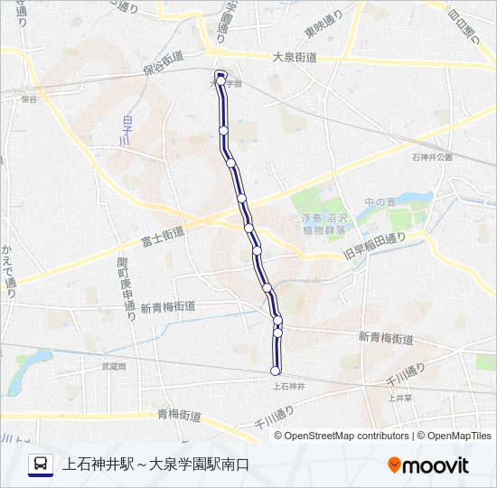 泉３５－２ Bus Line Map