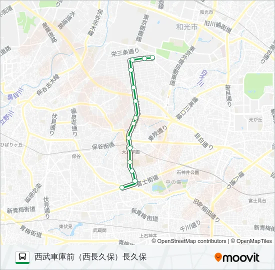 泉３５－４ Bus Line Map