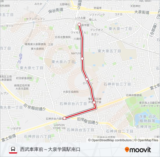 泉３５－５ Bus Line Map