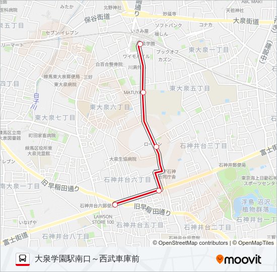 泉３５－５ Bus Line Map